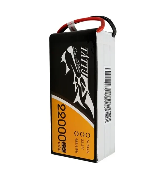 Tattu 22.2V 25C 6s 22000mAh LiPo Battery pack with XT90-S Anti Spark Plug for UAV
